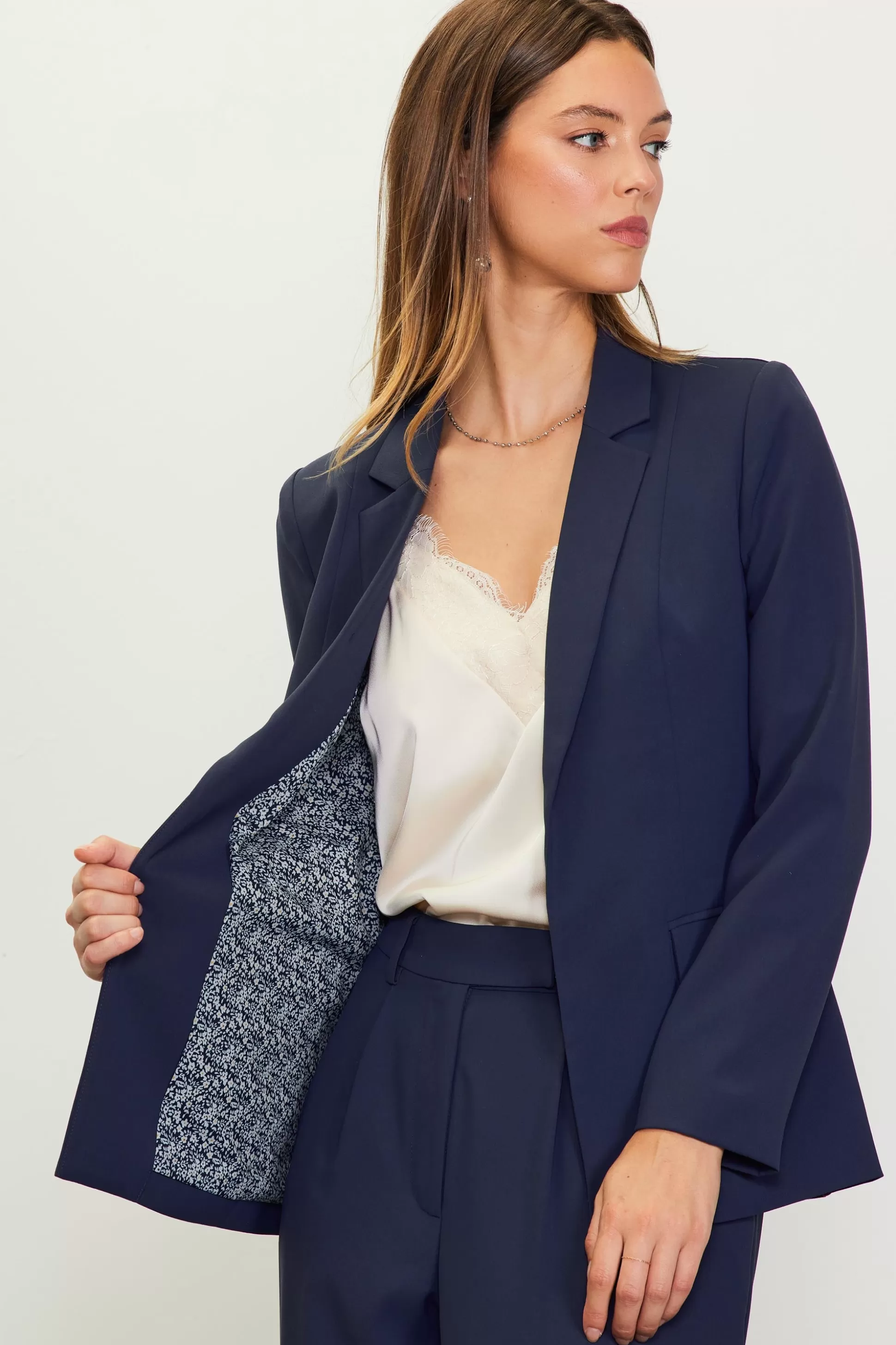 SKIES ARE BLUE Blazers>Welt Pocket Blazer Midnightblue